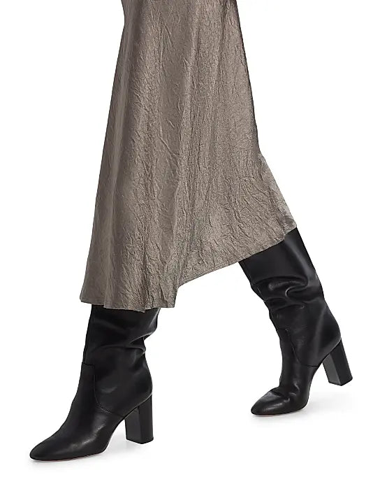 Midi Falda De Saten