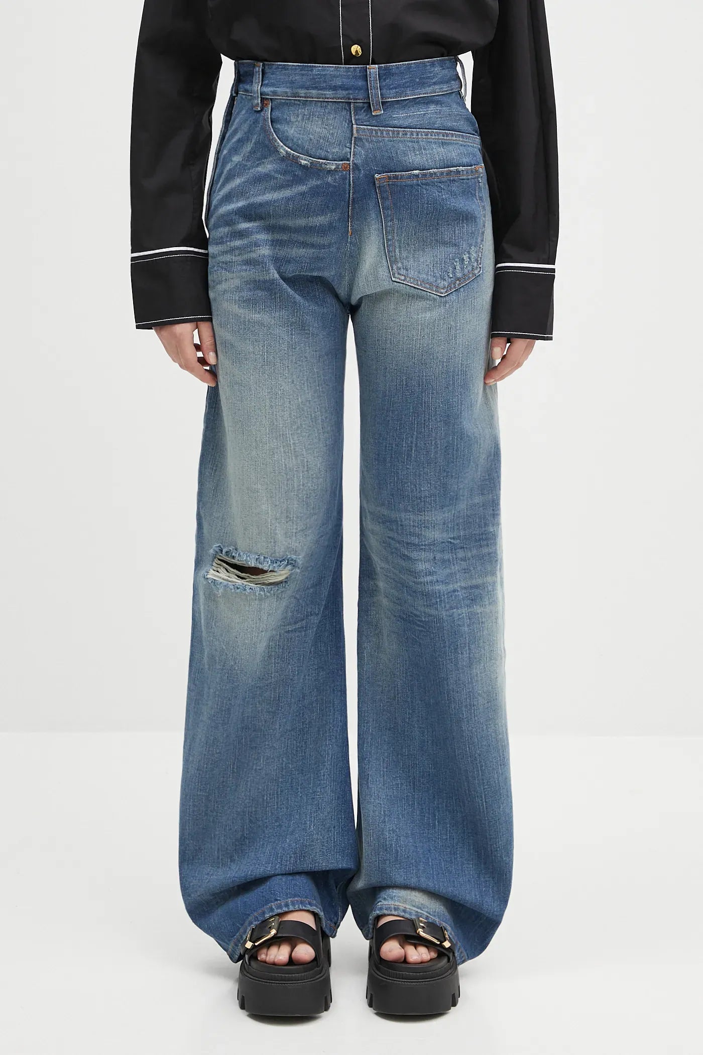 Jeans Twist Wide Leg 5 Pockets