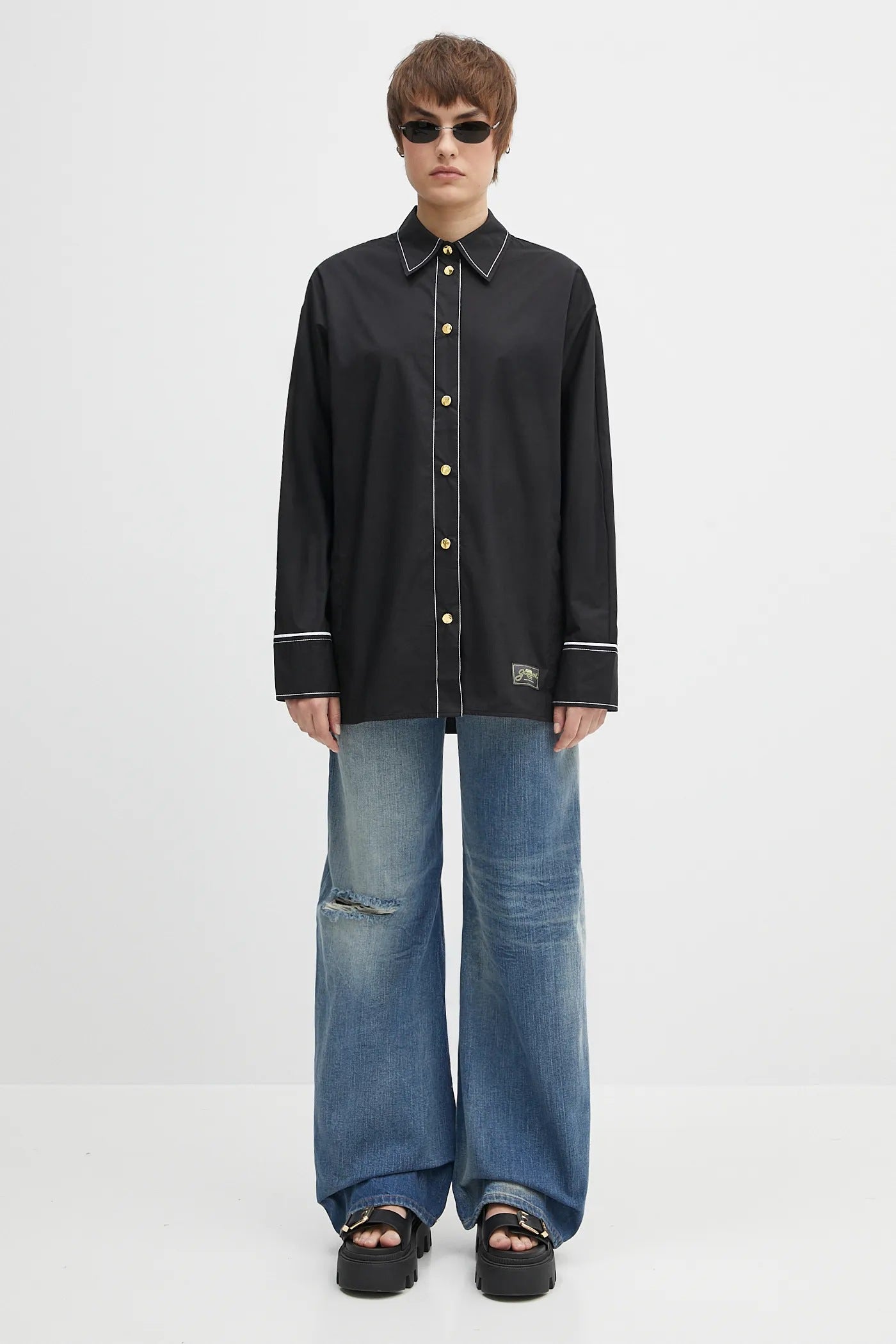 Jeans Twist Wide Leg 5 Pockets