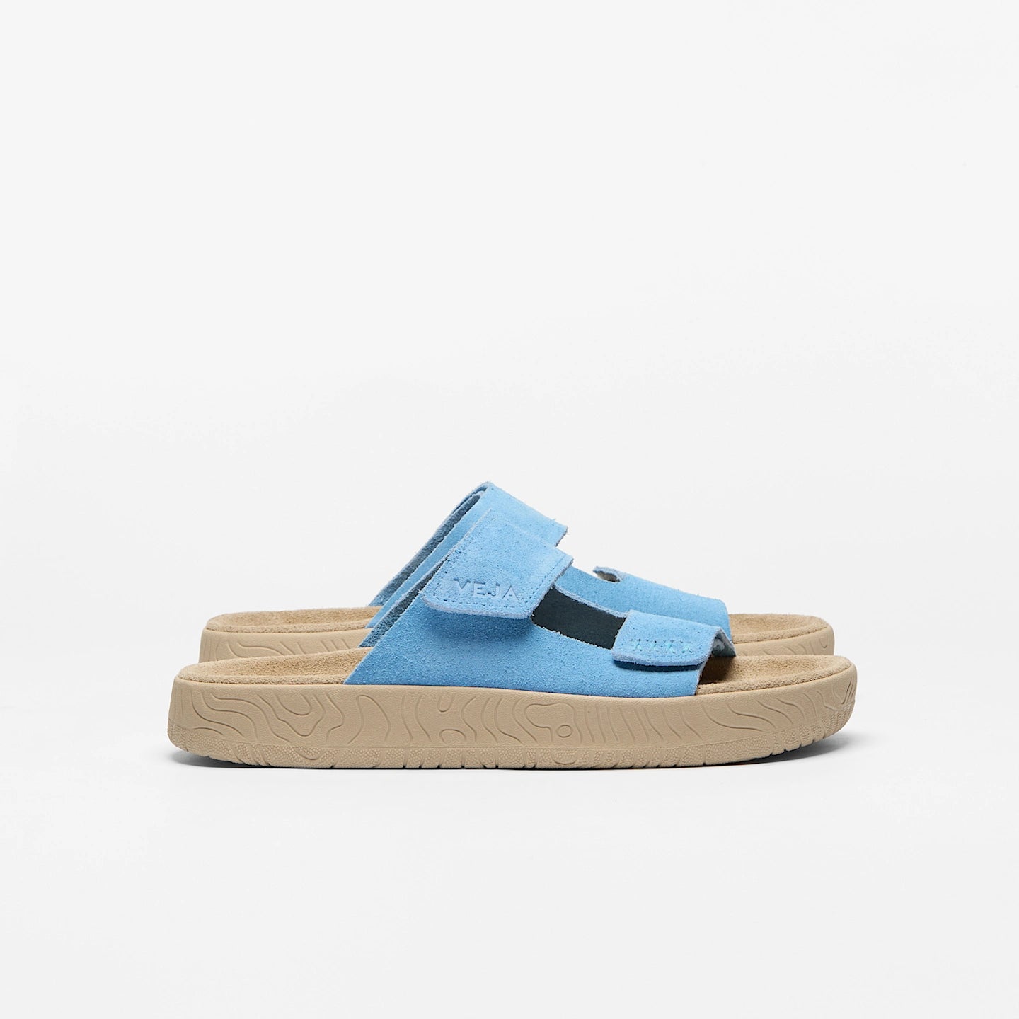 Sandalia Veja De Mujer Etna Suede Aqua Almond