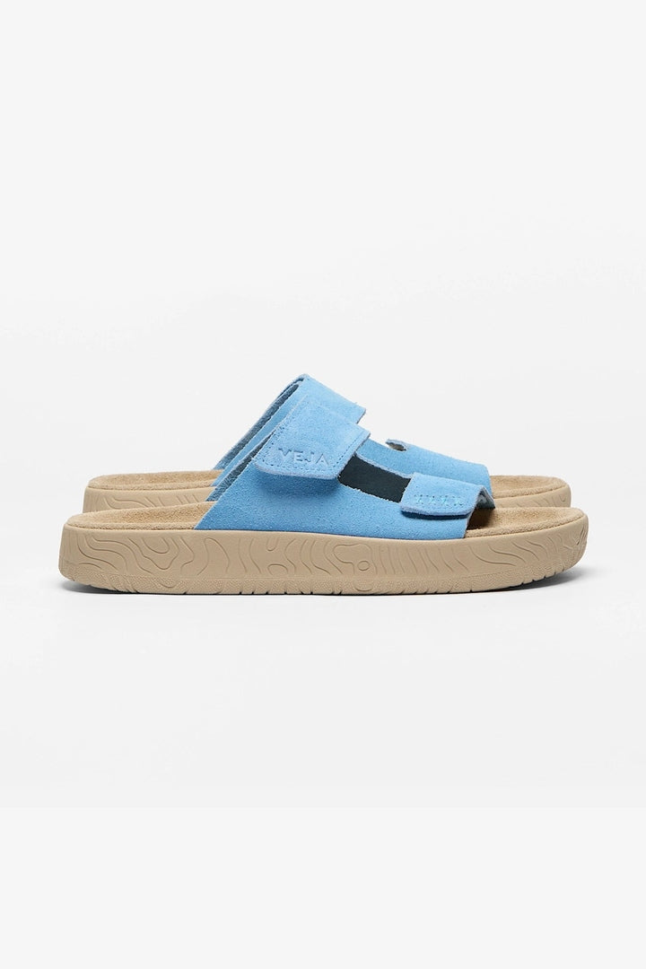 Sandalia Veja De Mujer Etna Suede Aqua Almond