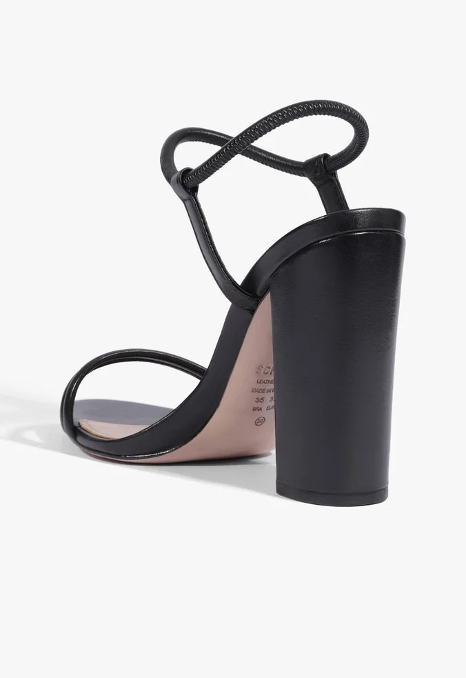 Sandalia De Piel Negra Gimenez