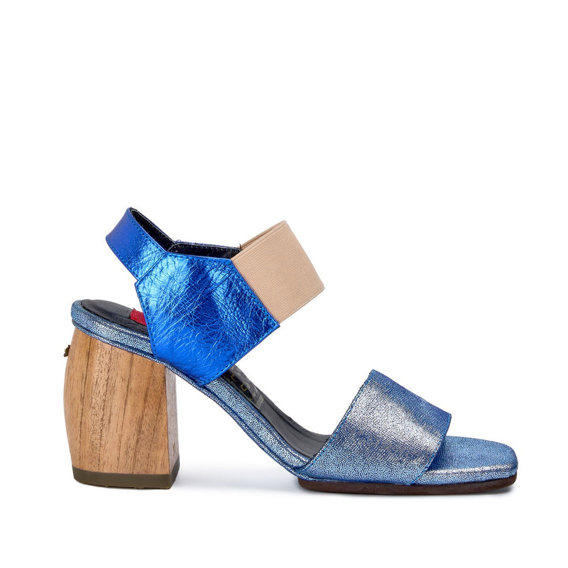 Sandalia Letrista Azul Mp