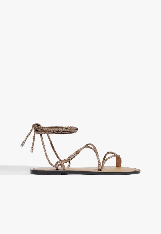 Sandalia Plana Marron