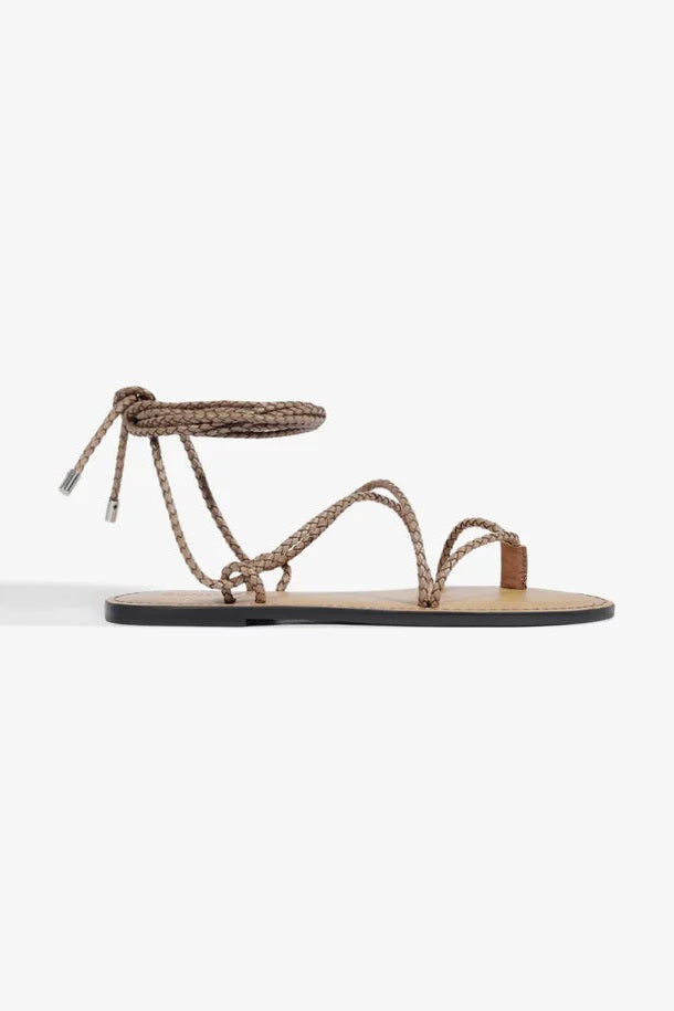 Sandalia Plana Marron