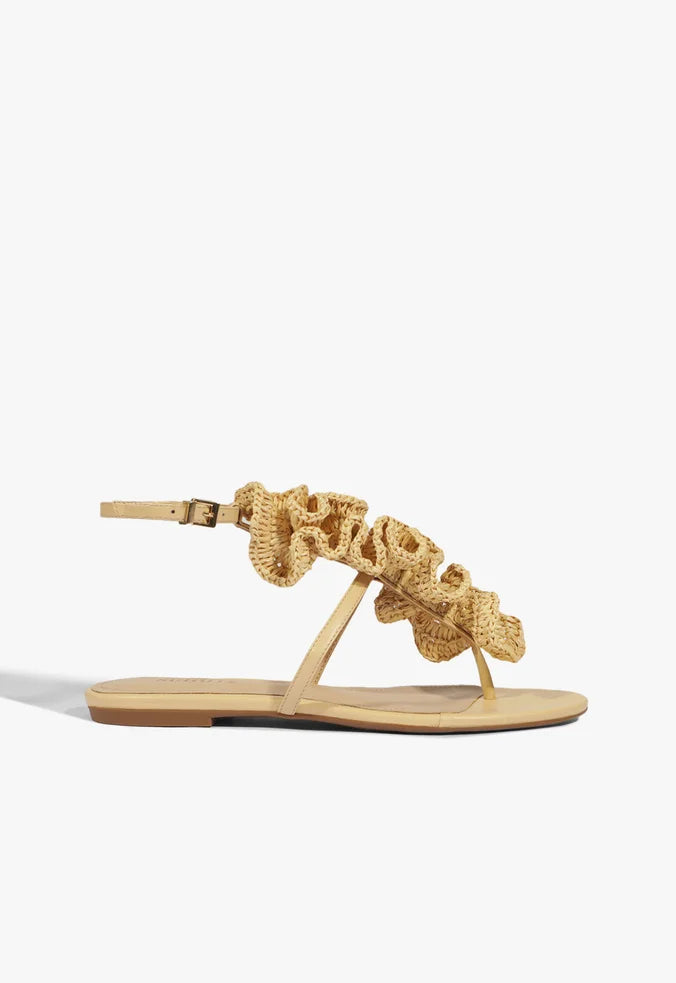 Sandalias Plana Rafia