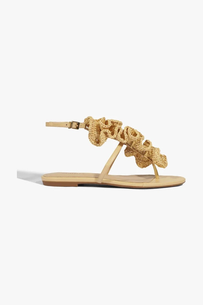 Sandalias Plana Rafia