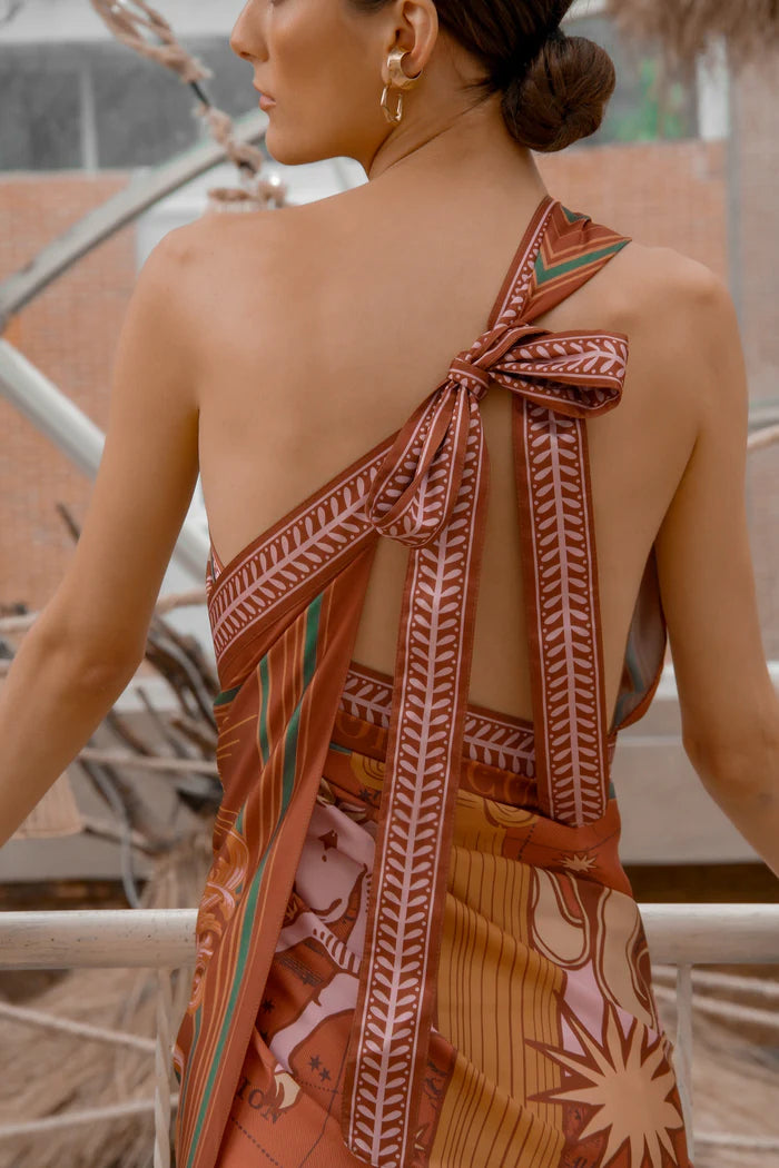 Falda Vestido Sari Zodiacus Tierra