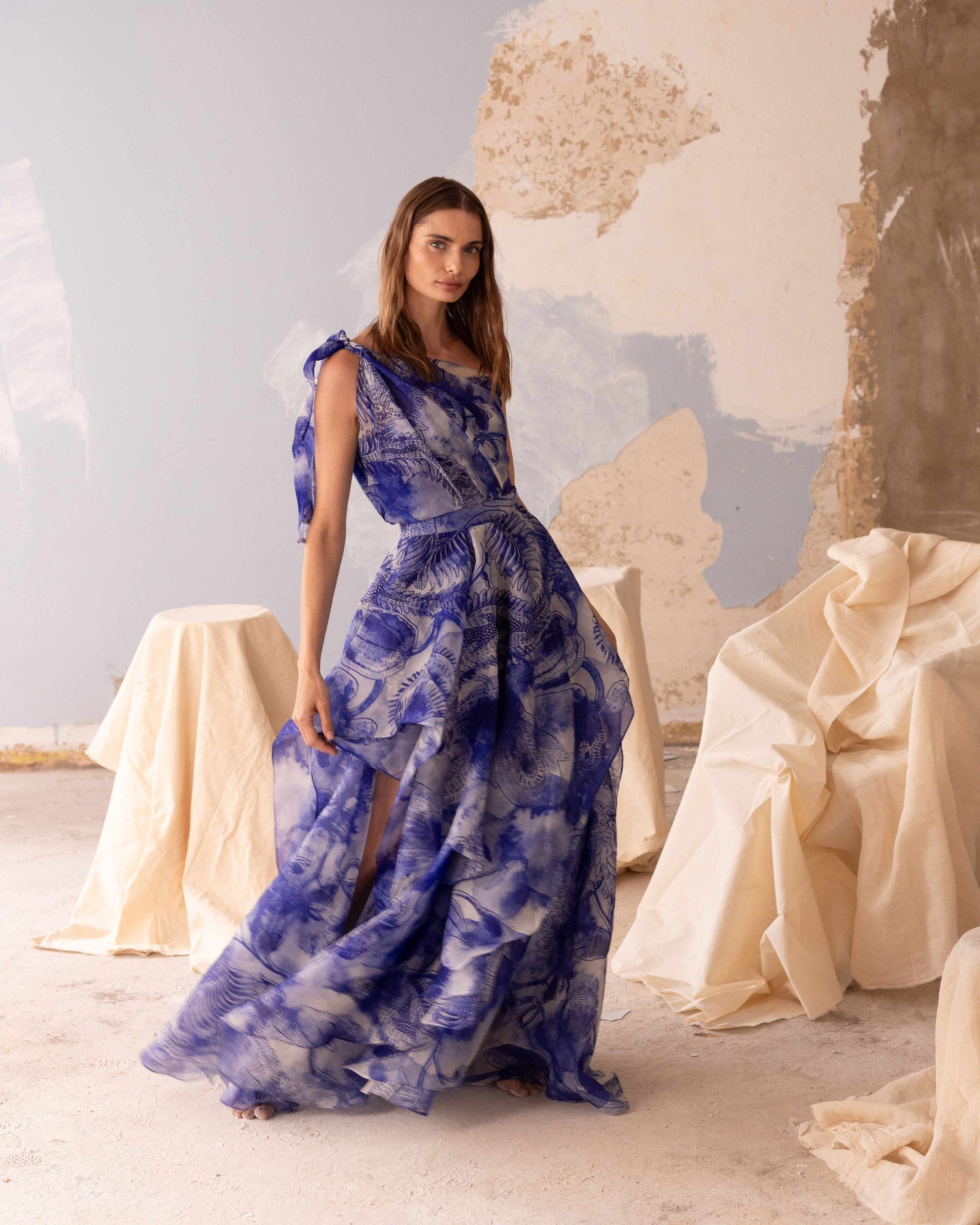 Set Flor En Organza