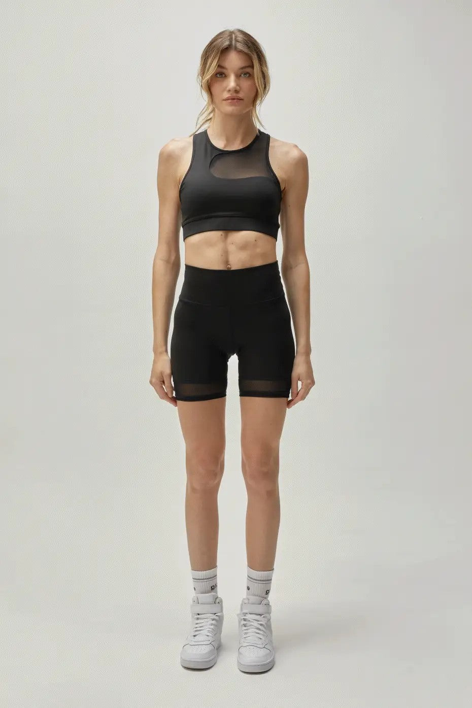 Short Biker de Malla Flexible