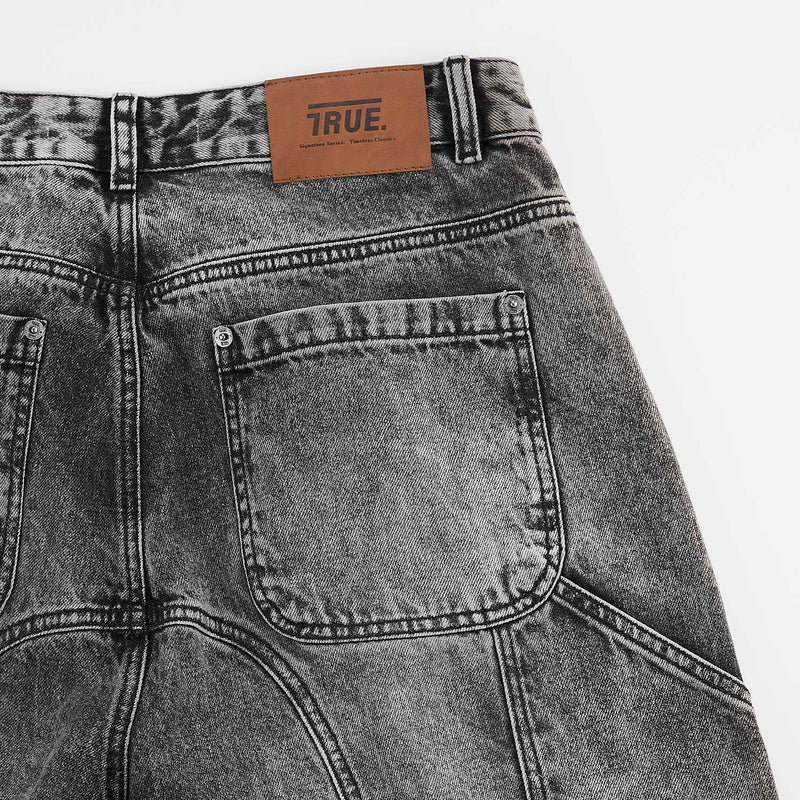 Pantalones Cortos Vaqueros Con Cortes Negro TRUE SHORTS & BERMUDAS Malva CO