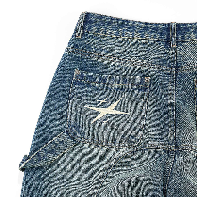 Shorts Con Cortes Azul TRUE SHORTS Malva CO