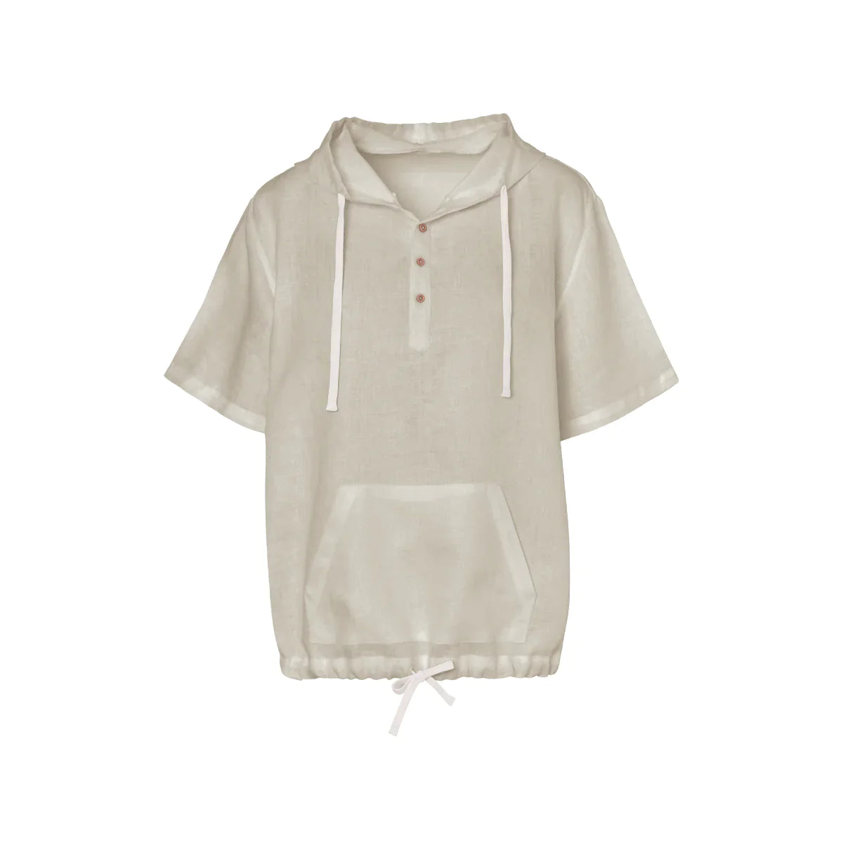 Hoodie Lino Manga Corta