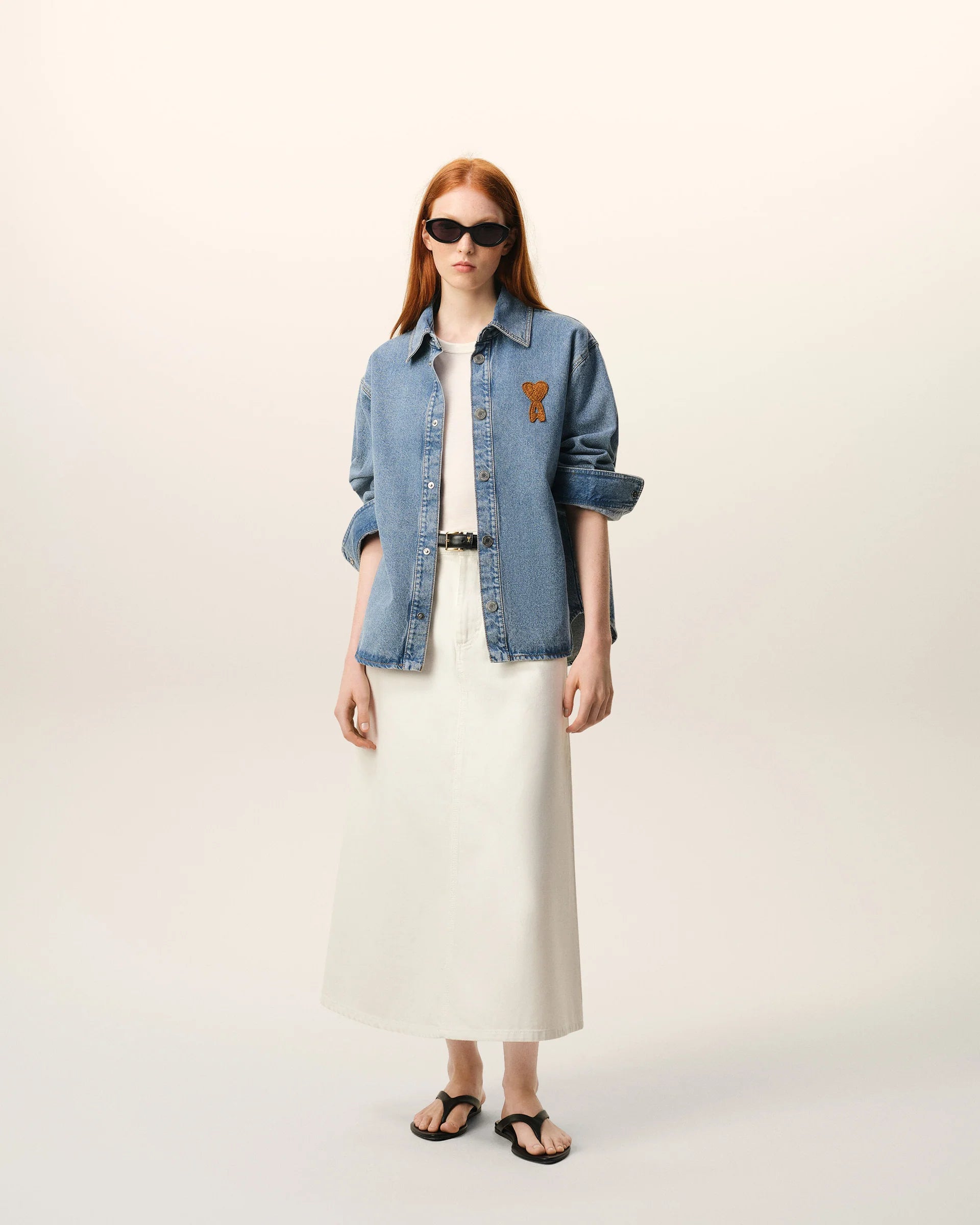 Camisa De Punto Azul De Algodón Ami De Coeur