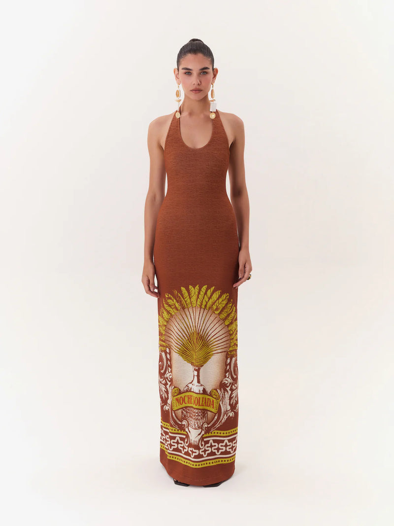 Maxi Vestido Halter Solar