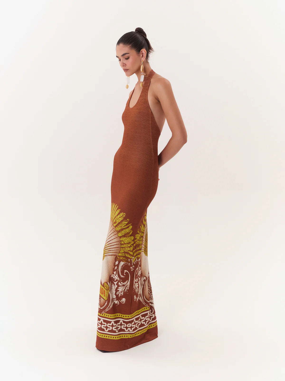 Maxi Vestido Halter Solar