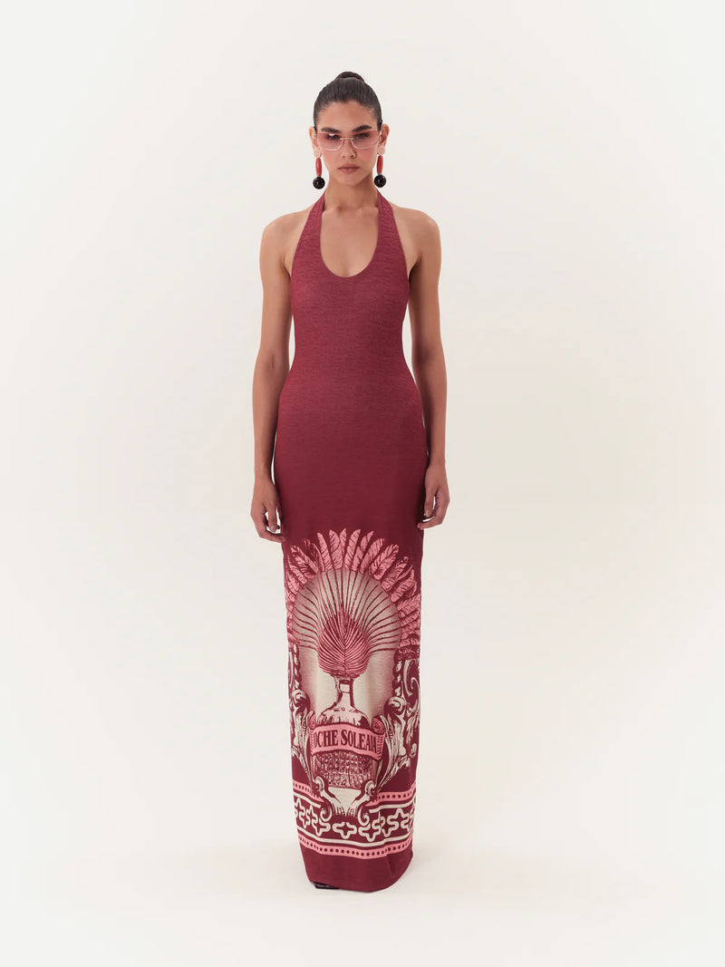 Maxi Vestido Halter Solar