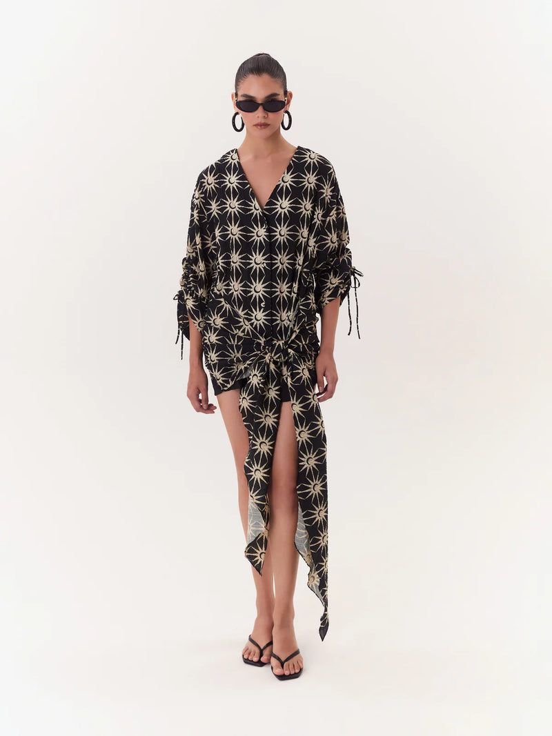 Mini Vestido Wrap Solar