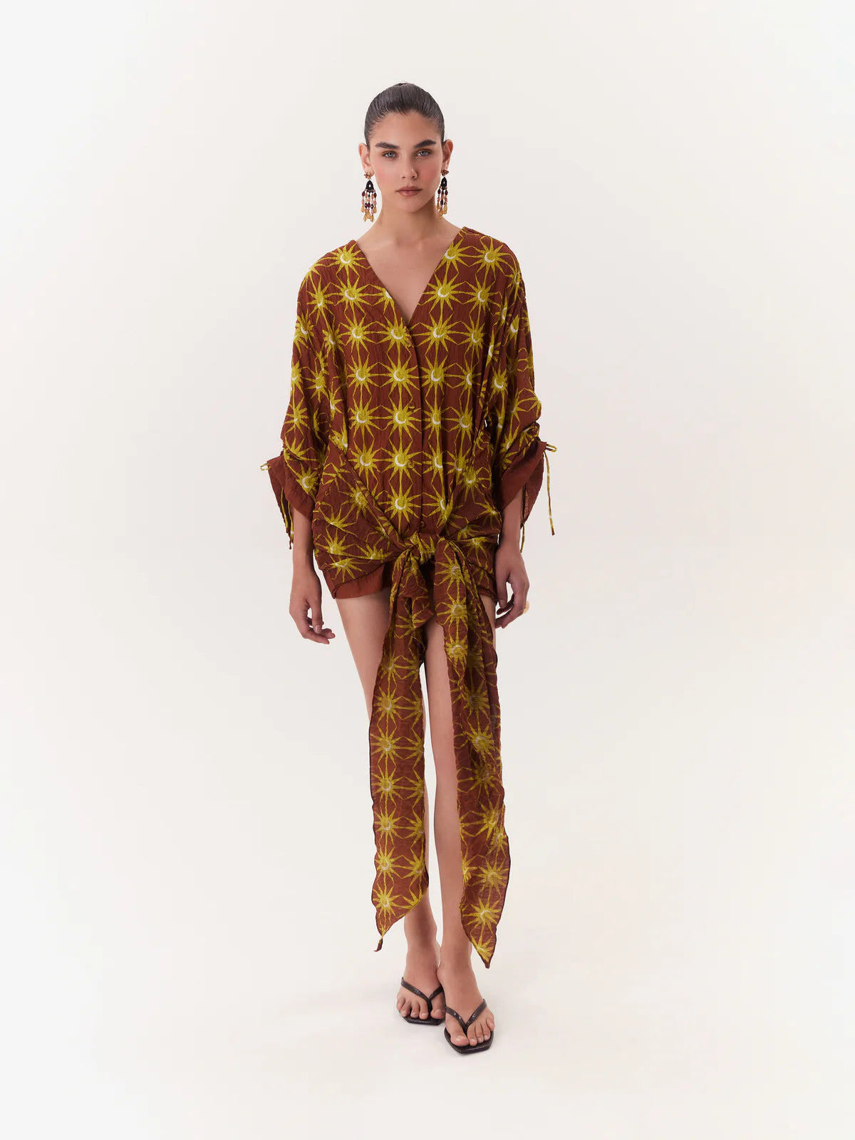 Mini Vestido Wrap Solar