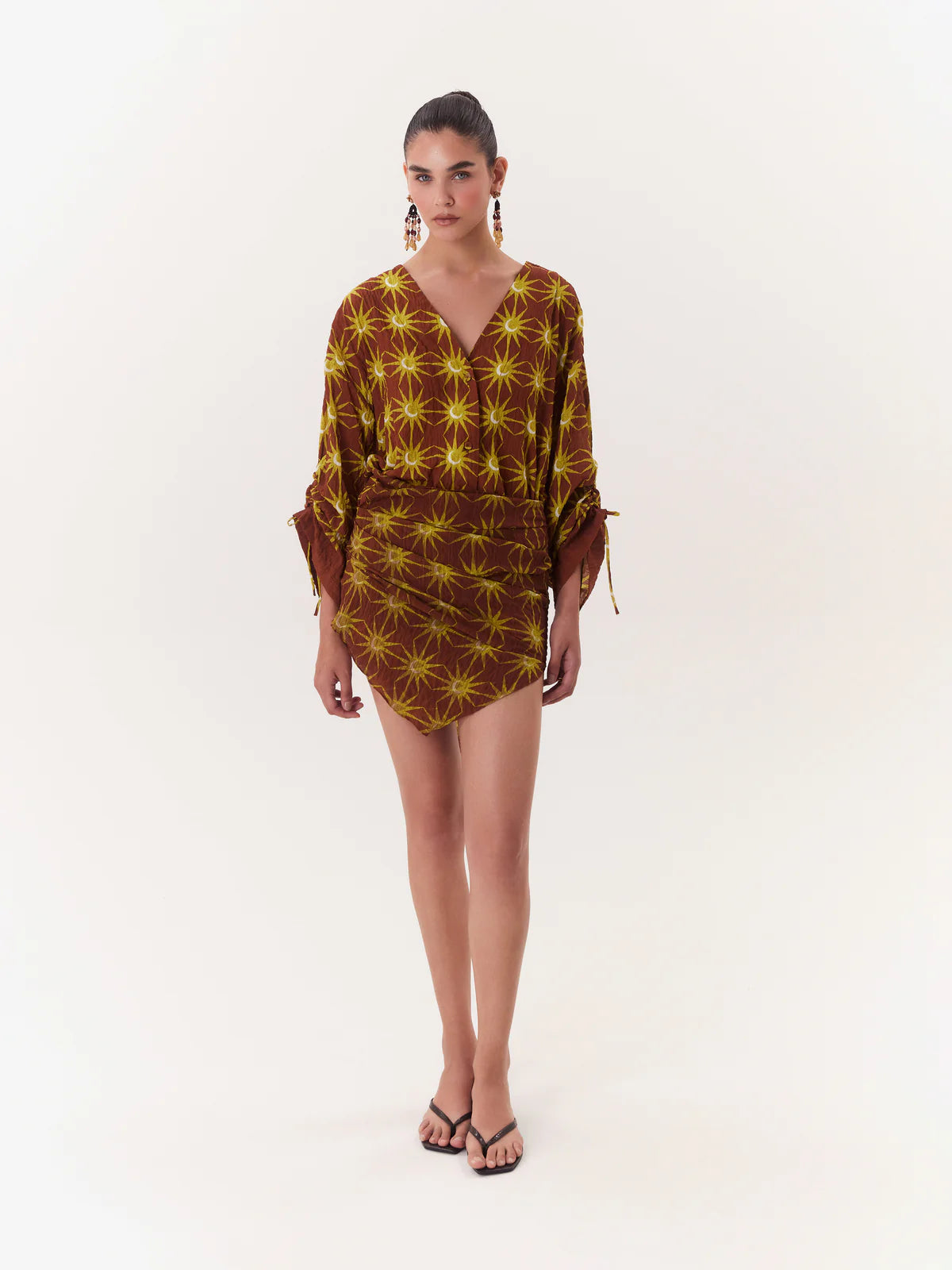 Mini Vestido Wrap Solar