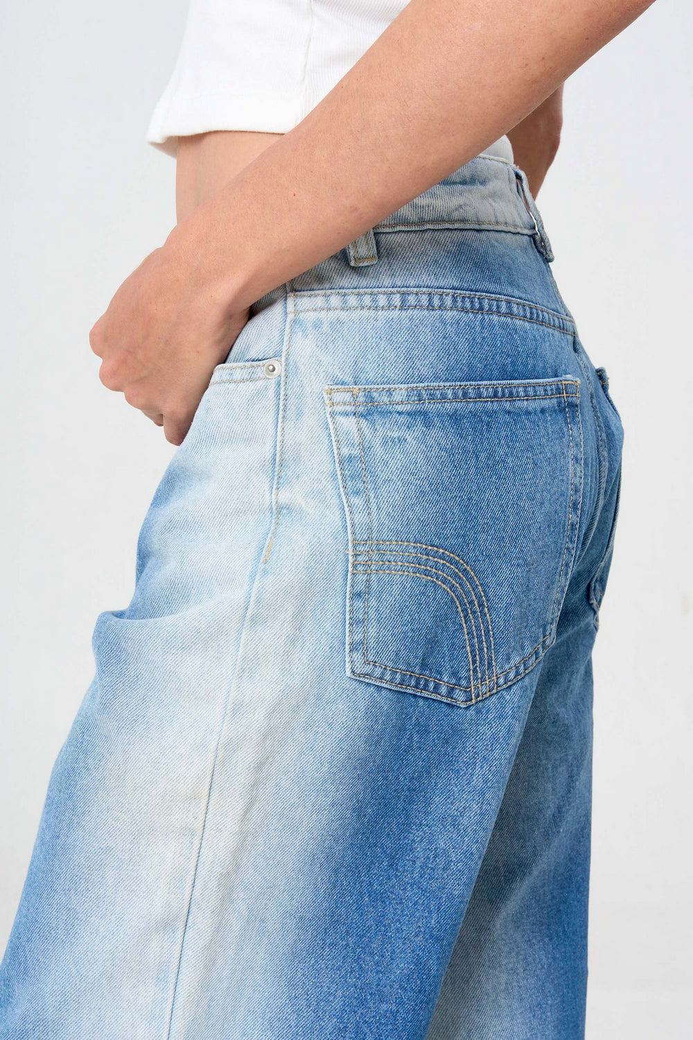 Jean Flare Desgastes Laterales