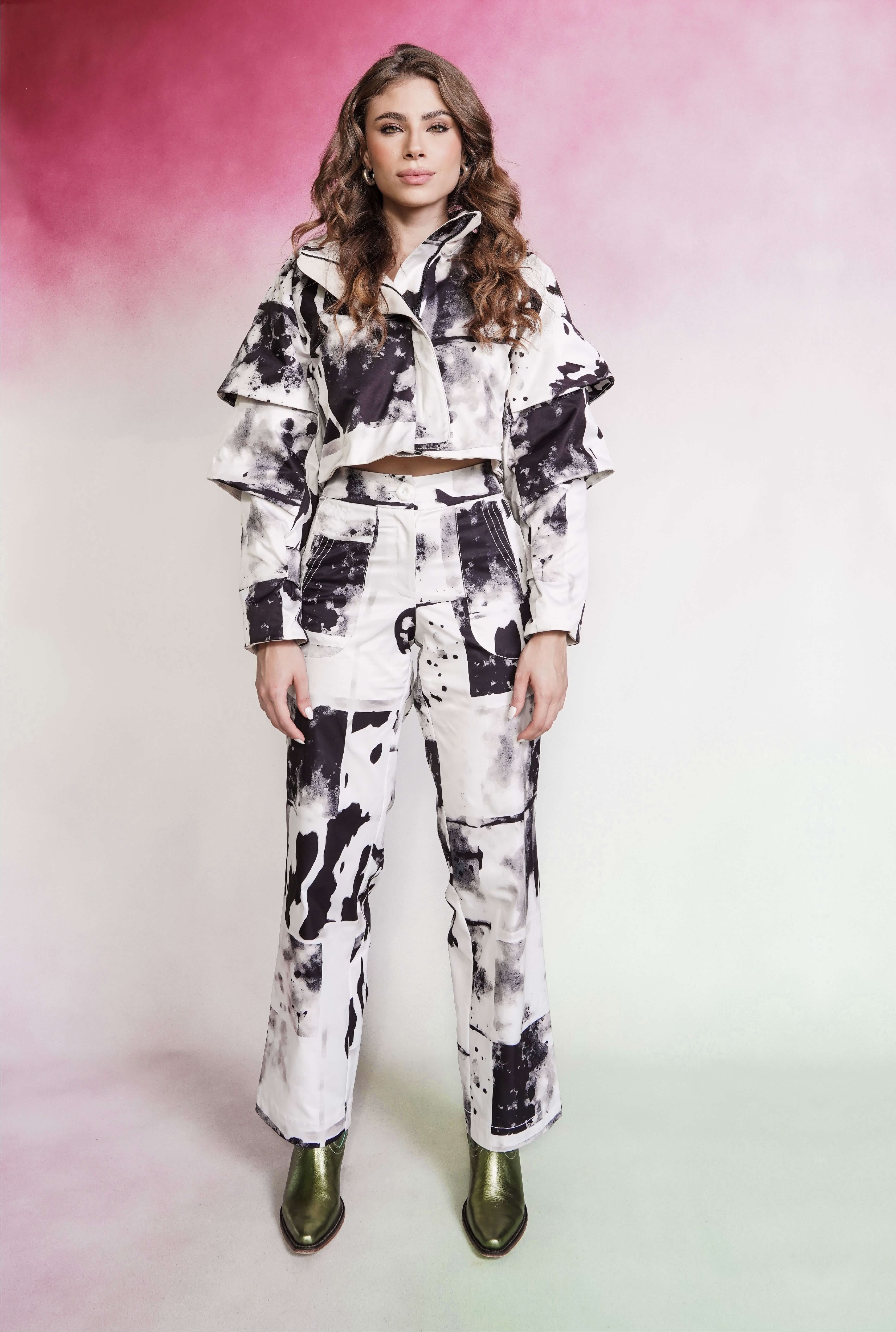 Chaqueta Steak Print