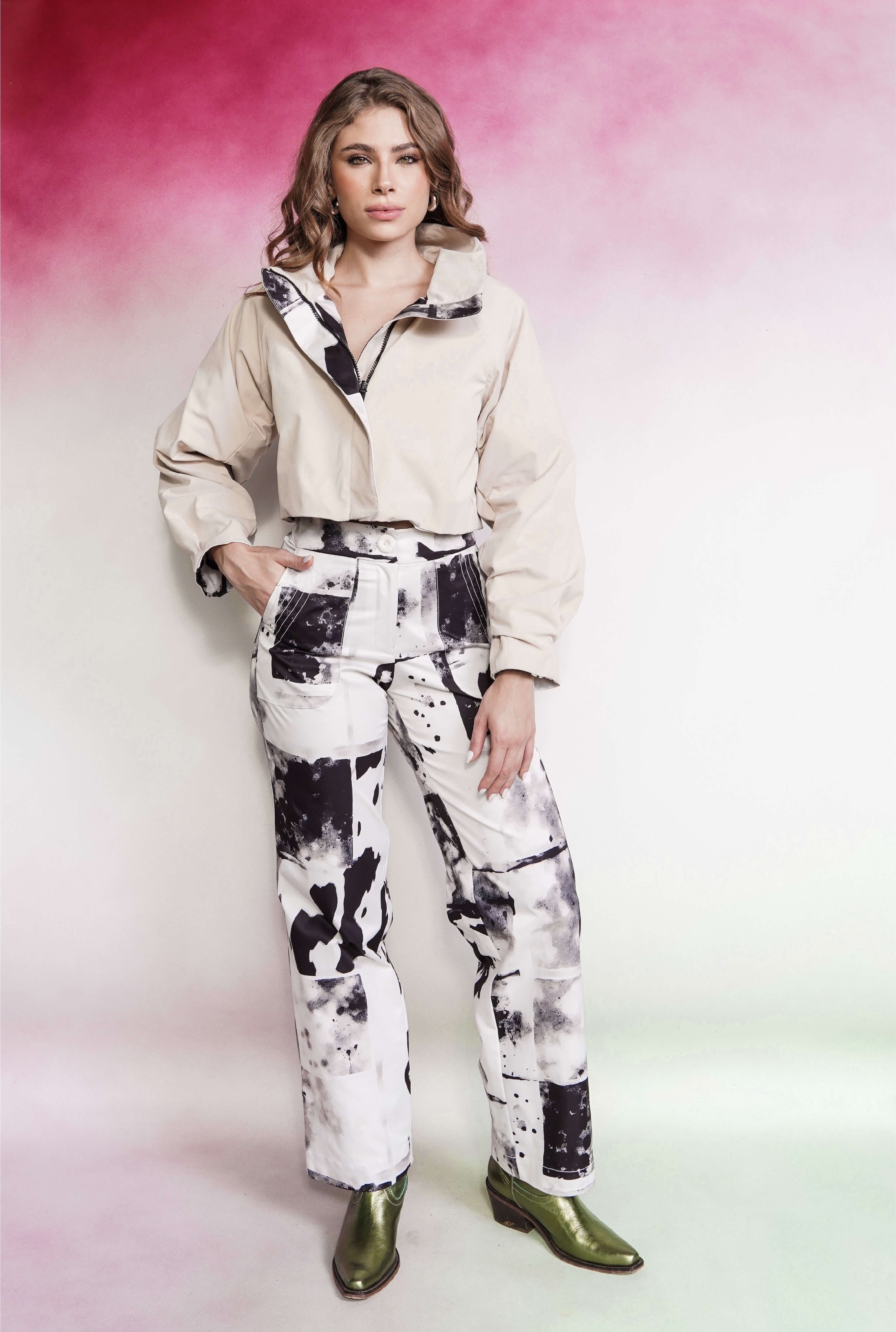 Chaqueta Steak Print