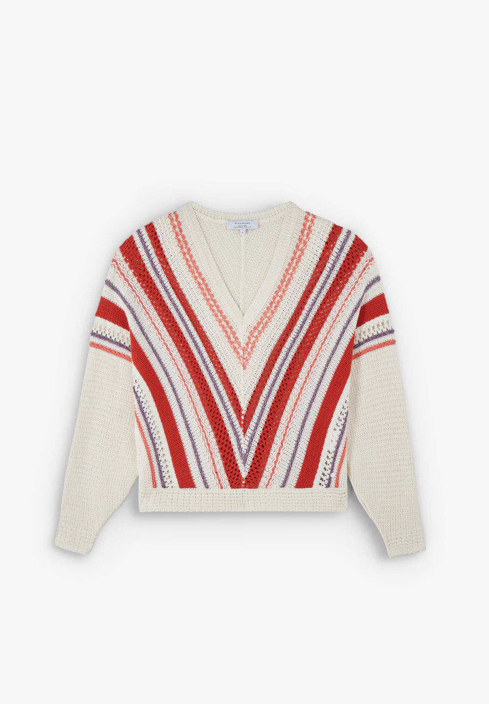 Sweater Crochet Rayas
