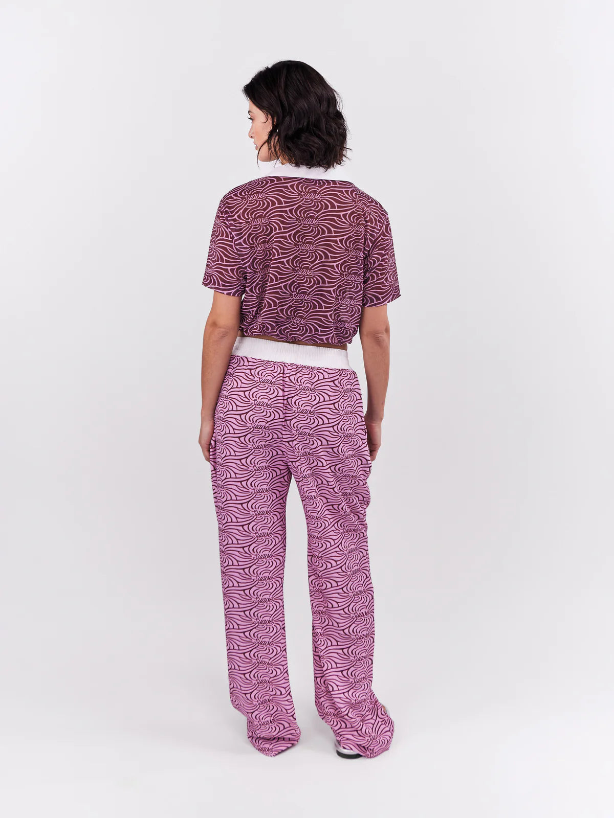 Top Cropped Mesh Suave