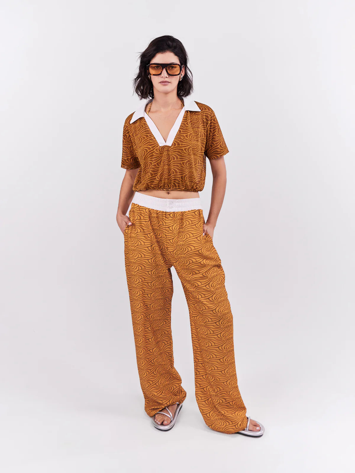 Top Cropped Mesh Suave