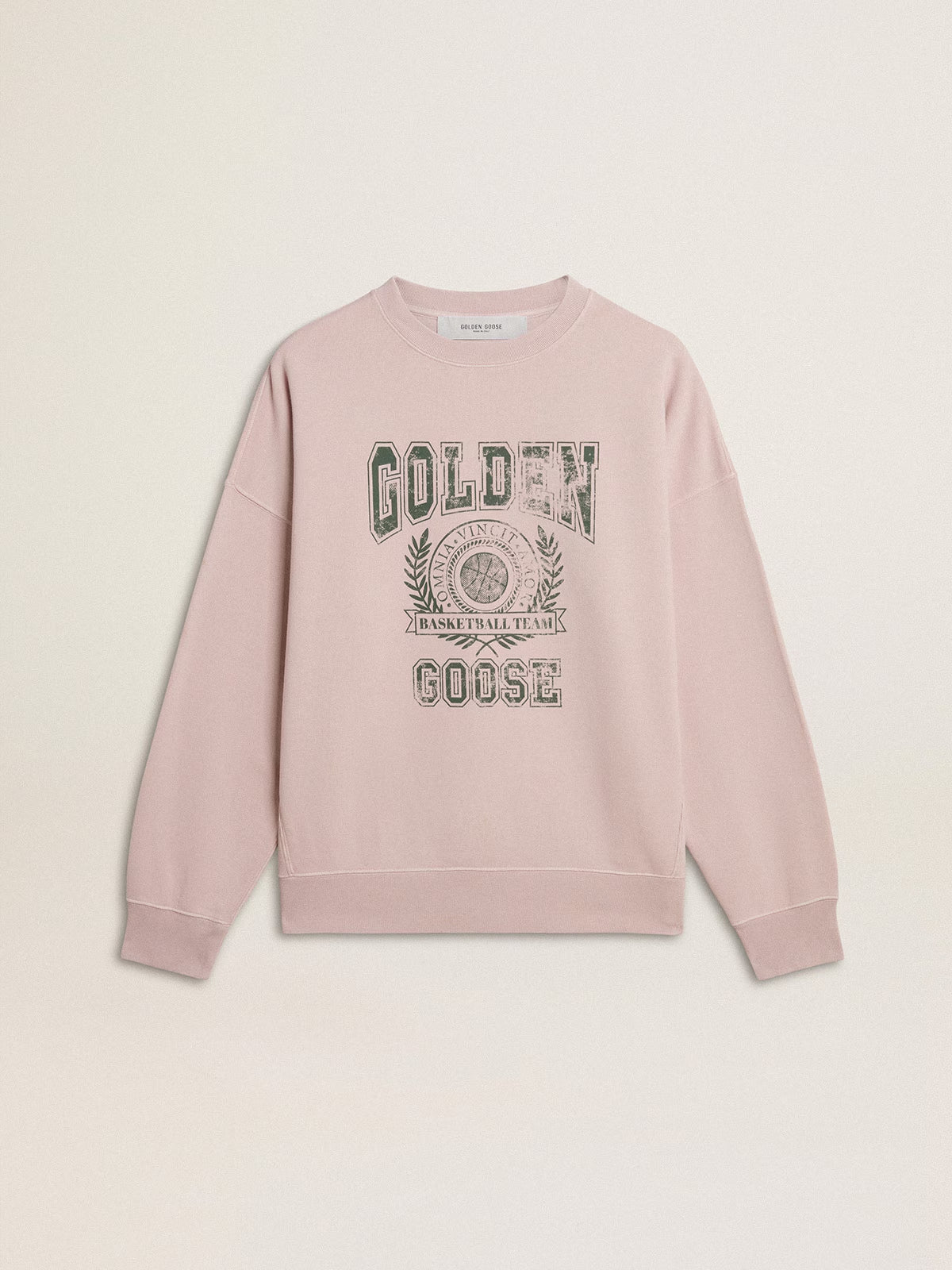 Sudadera Crew Neck Vintage College Print
