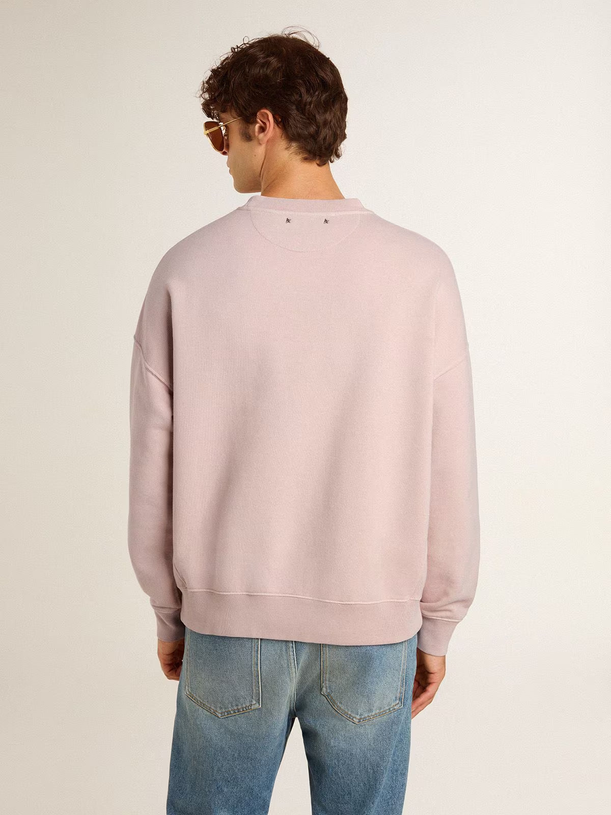 Sudadera Crew Neck Vintage College Print