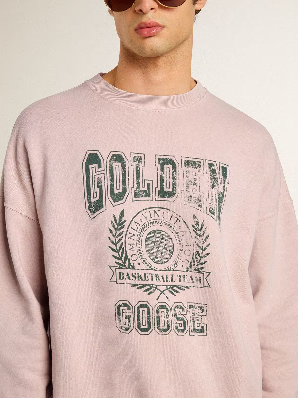 Sudadera Crew Neck Vintage College Print
