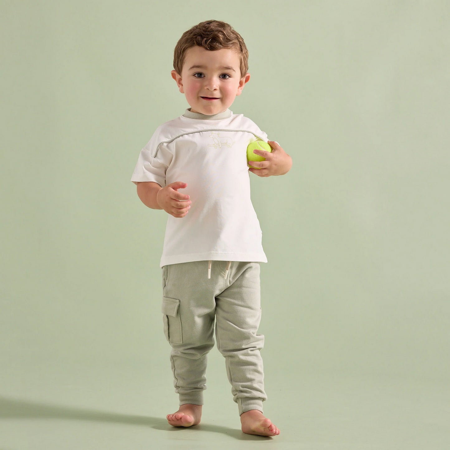 Sudadera Niño Amigos Verde