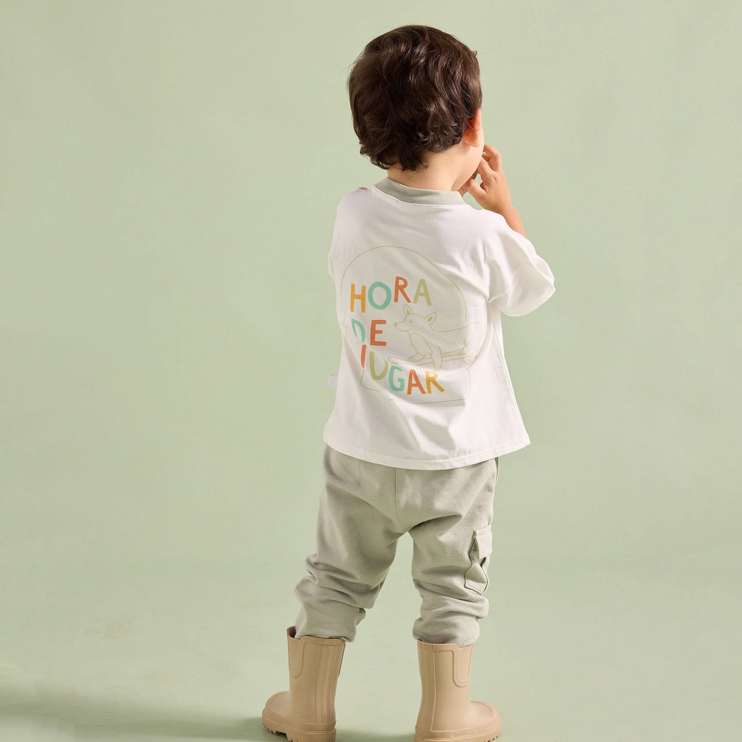 Sudadera Niño Amigos Verde