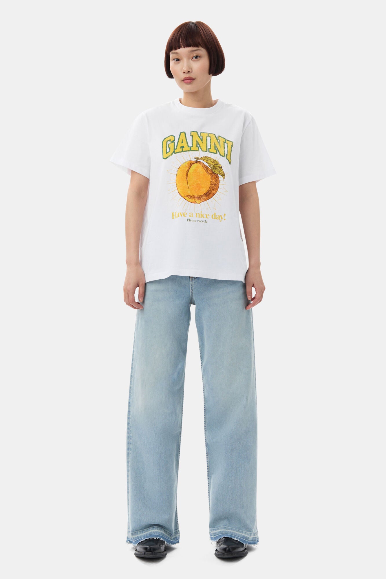 Camiseta Relajada de Melocotón