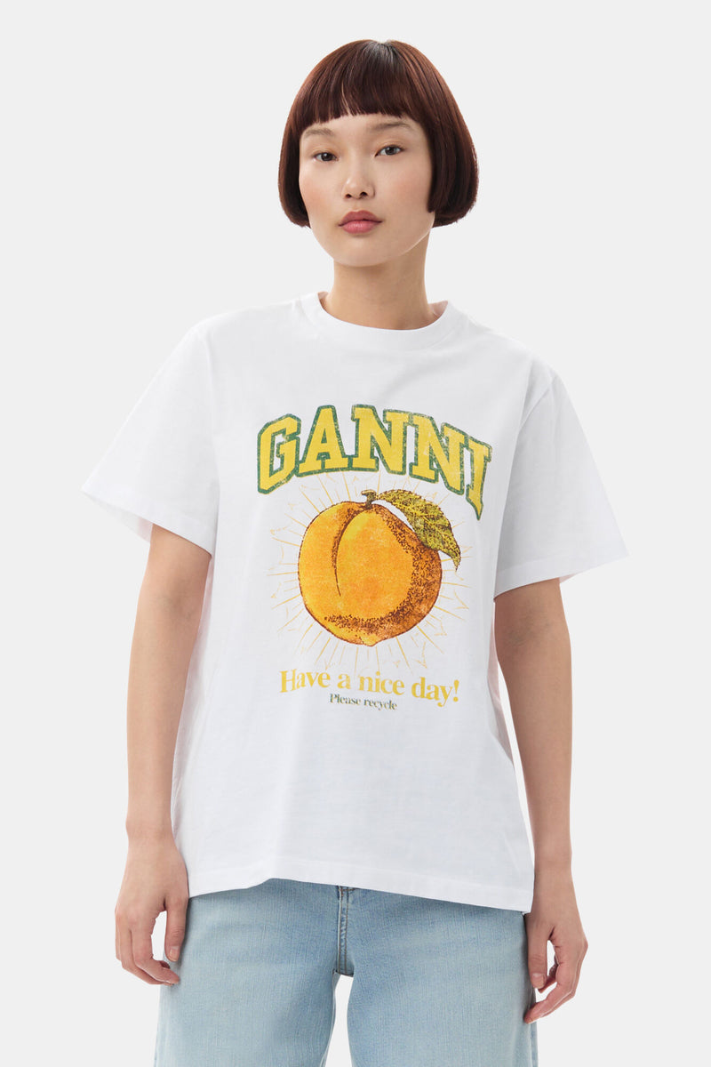 T-Shirt Relajada de Melocotón