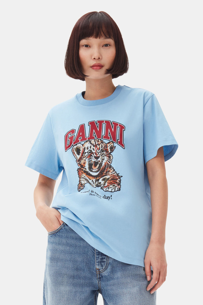 T-Shirt Basic Jersey Tiger Relaxed