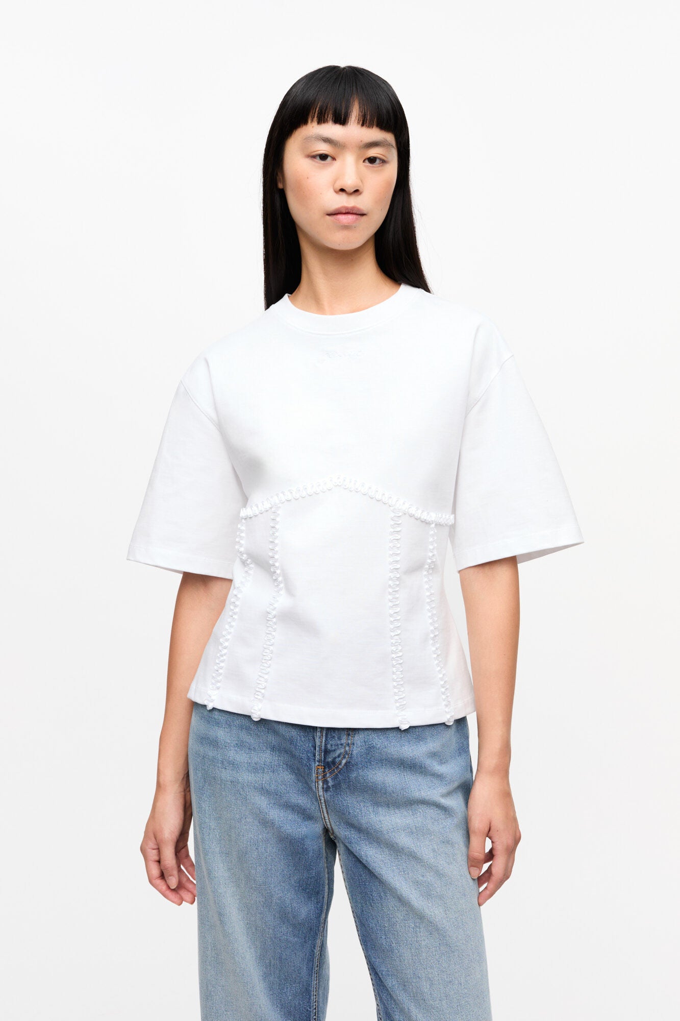 T-Shirt Heavy Cotton Tie Back Waisted