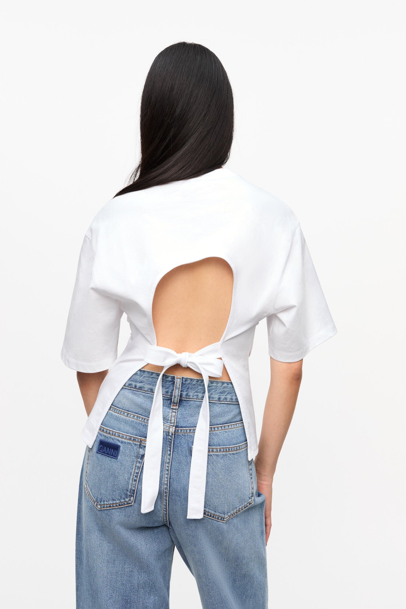 T-Shirt Heavy Cotton Tie Back Waisted