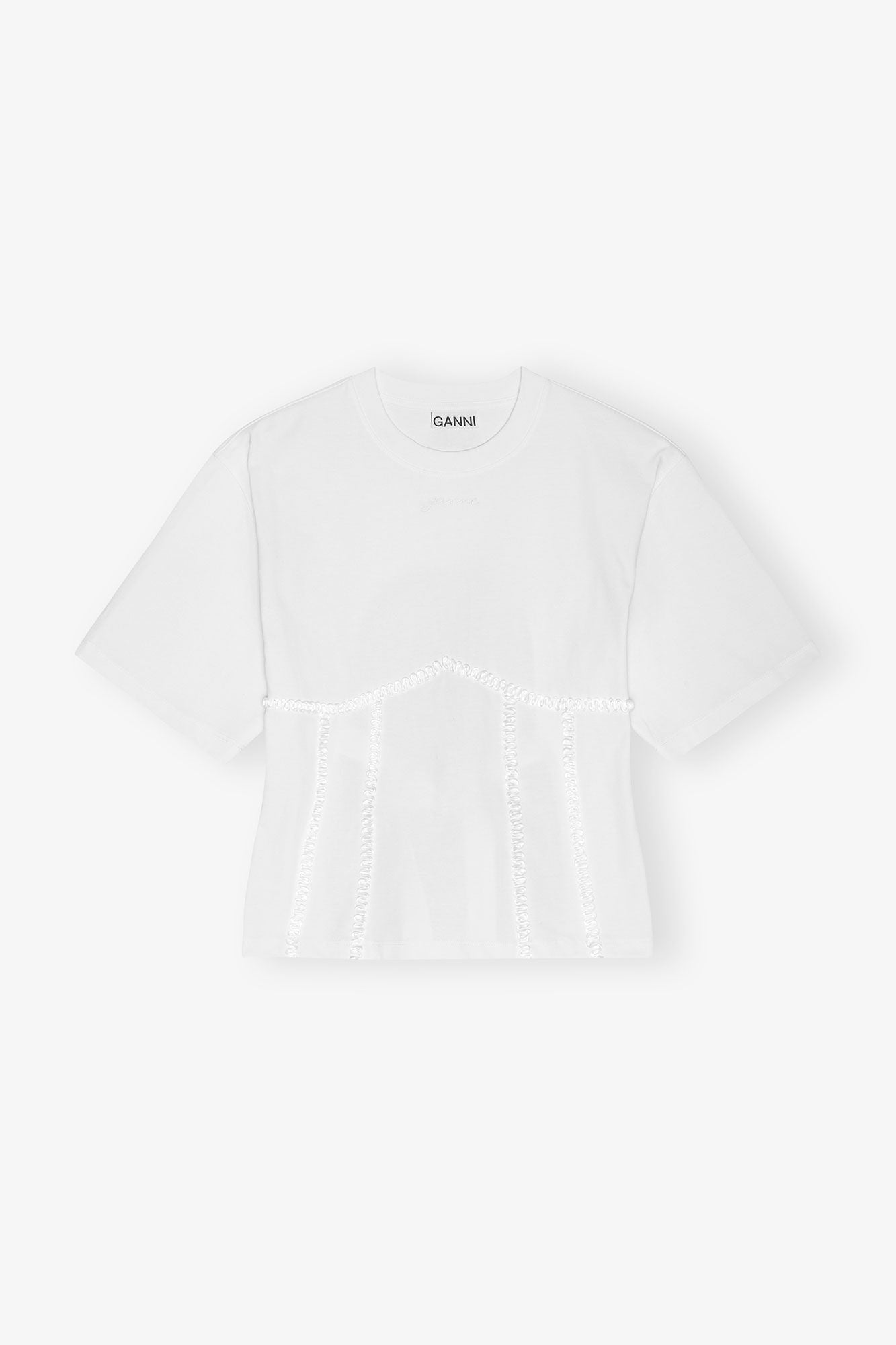T-Shirt Heavy Cotton Tie Back Waisted