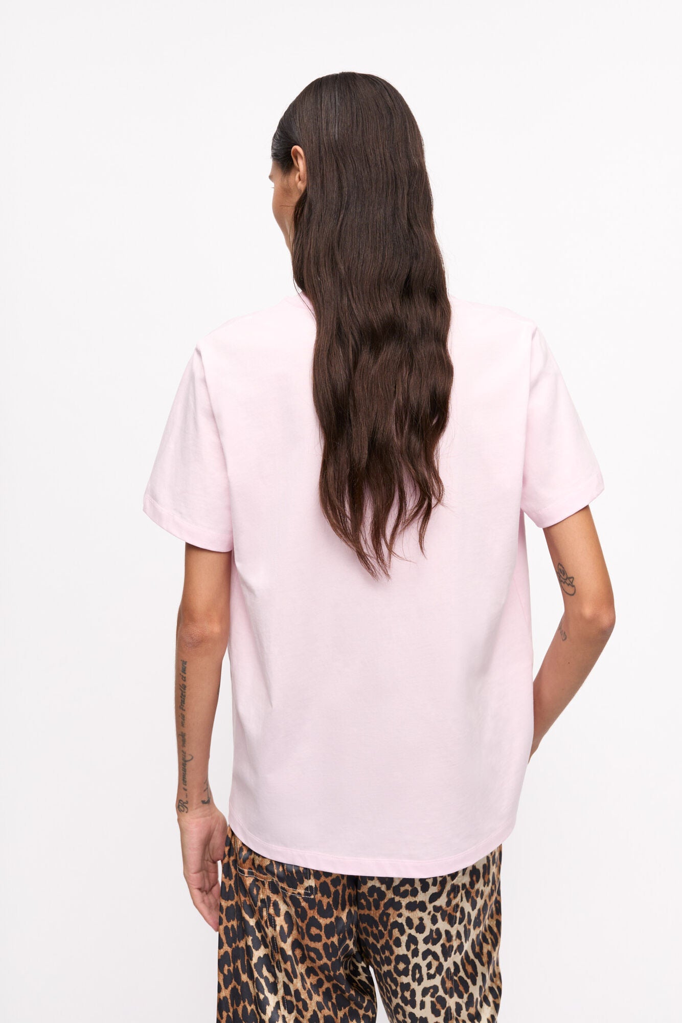 Camiseta Básica Holgada de Leopardo