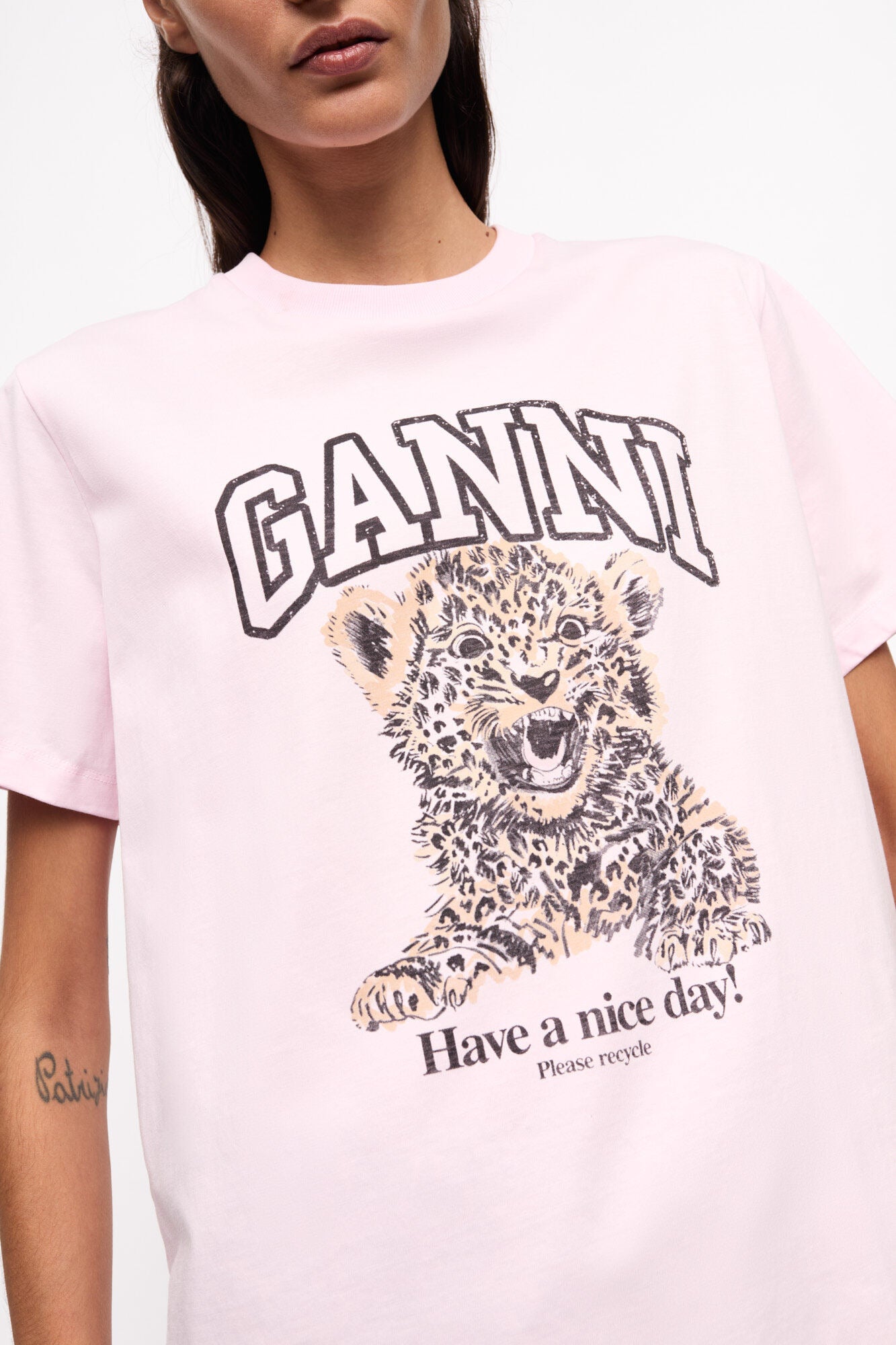 Camiseta Básica Holgada de Leopardo