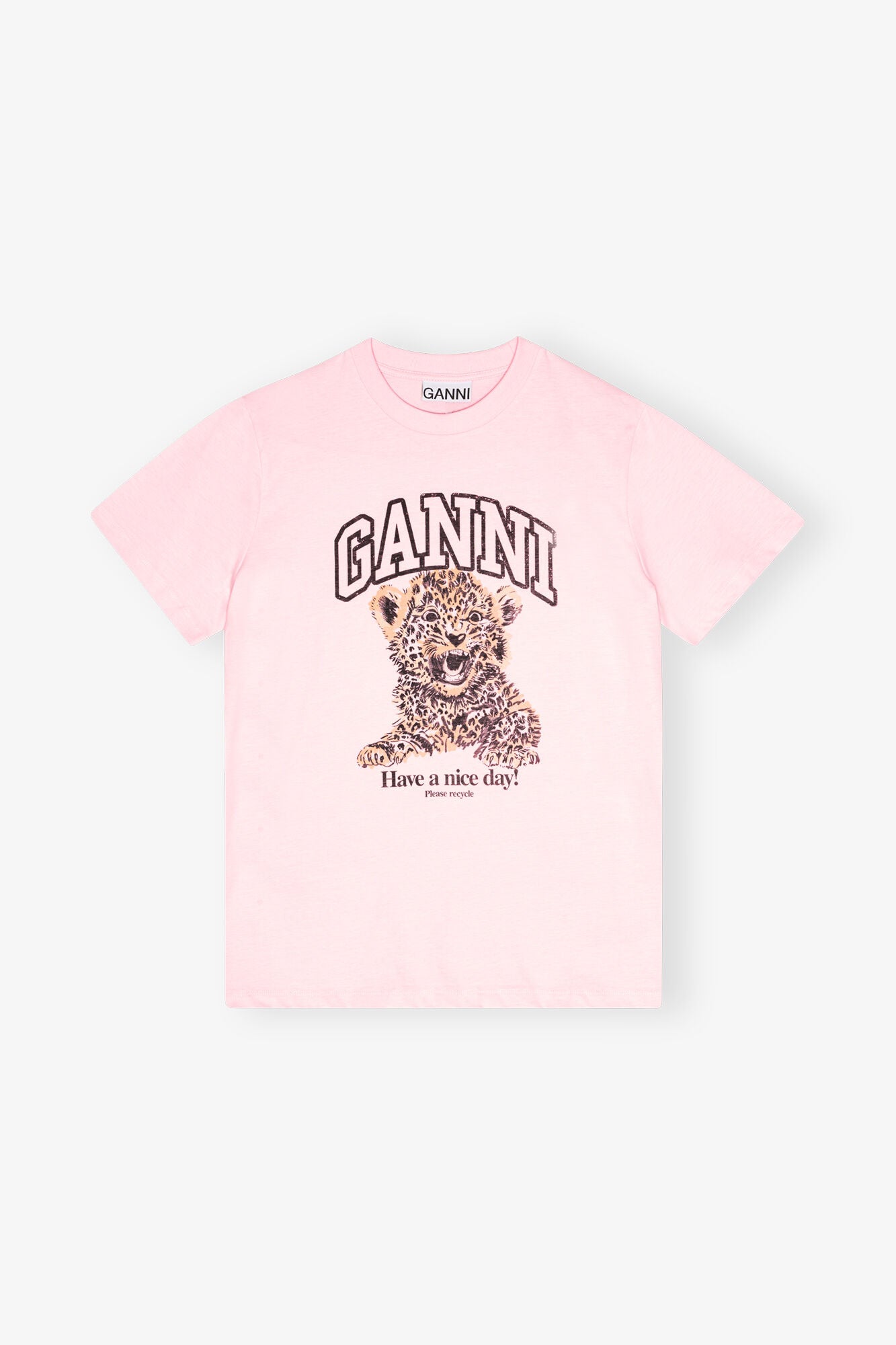 Camiseta Básica Holgada de Leopardo