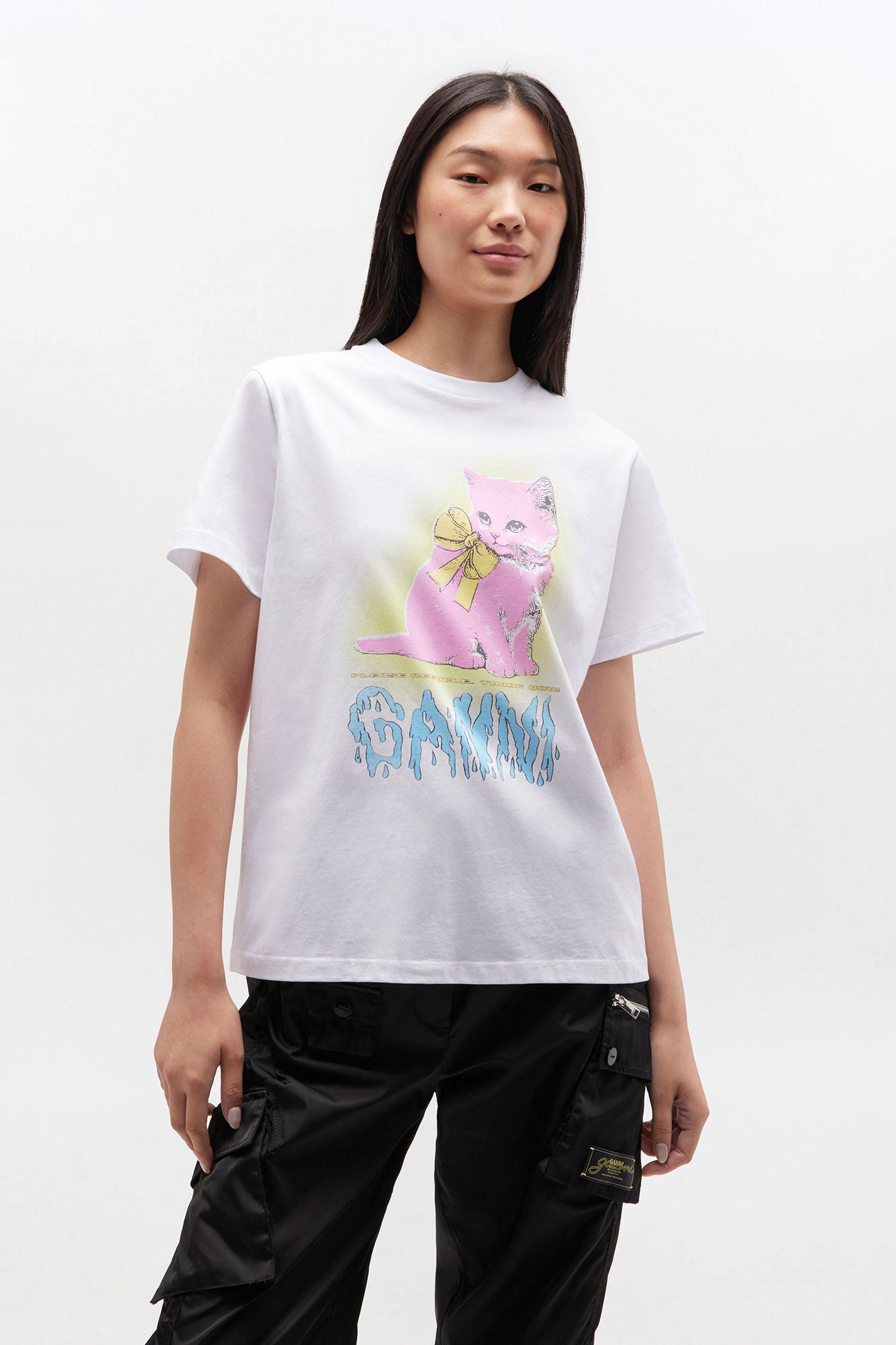T-Shirt Kitty Neon
