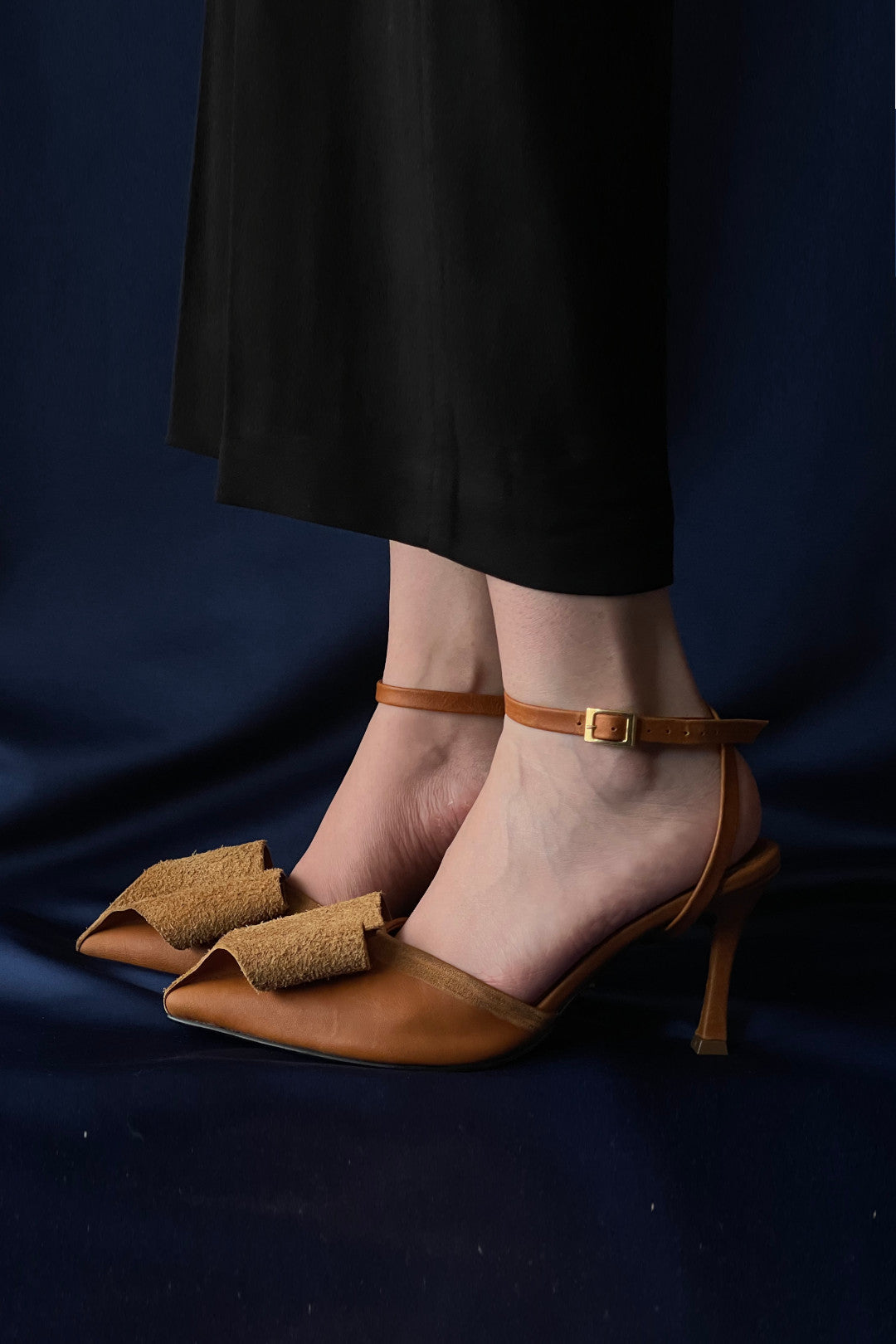 Tacón Strap Cognac Envejecido