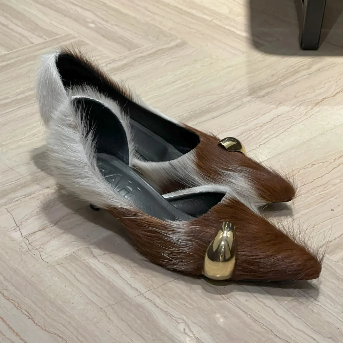 Zapato Tacon Cow Joya