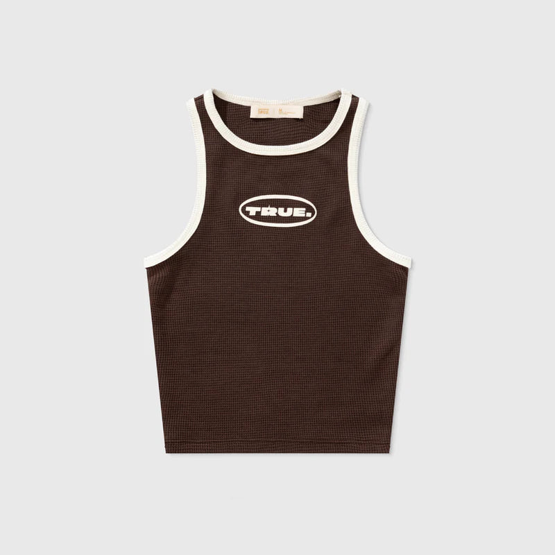 Tank Top Texturizada Marrón