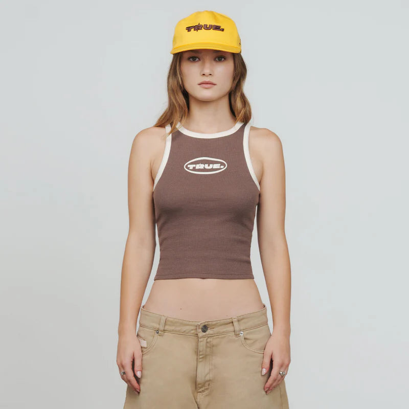 Tank Top Texturizada Marrón