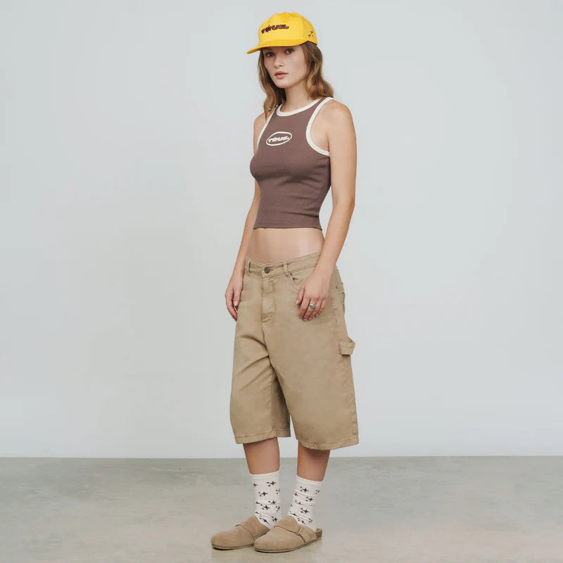 Tank Top Texturizada Marrón